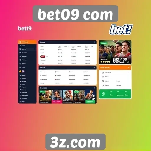 Análise da interface do usuário no site bet09